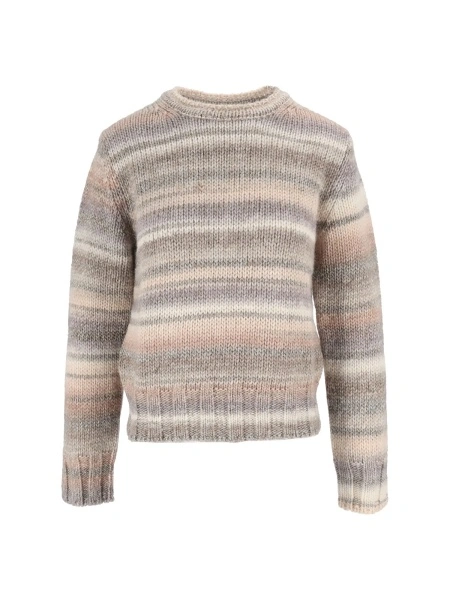 Pulovere CREWNECK IN PRINTED YARN