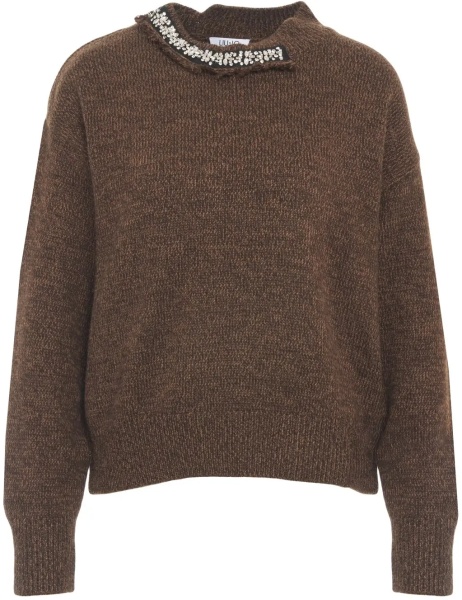 Pulovere Sweater with rhinestone application