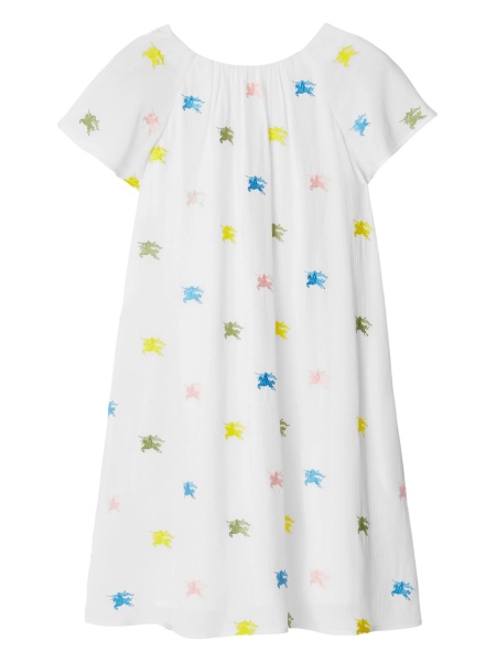 Rochie casual Burberry alba din polyester si cupru