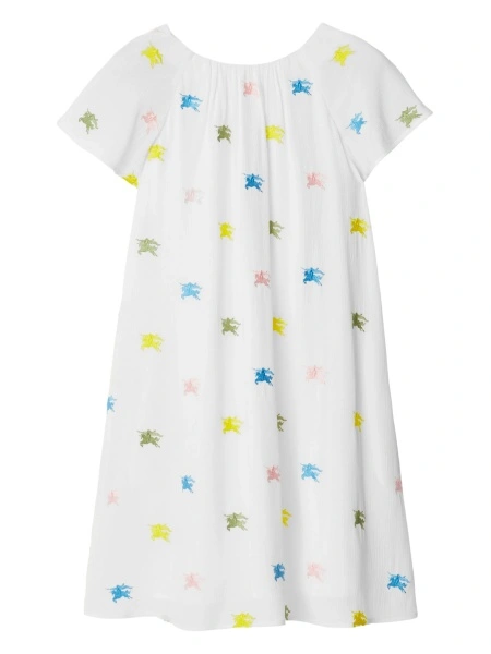 Rochie casual Burberry alba din polyester si cupru
