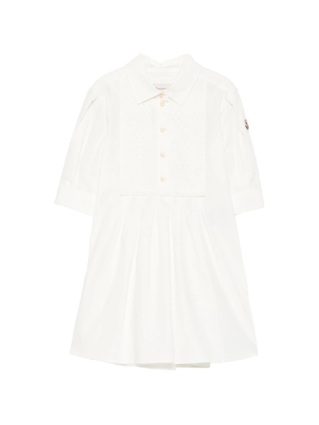 Rochie casual Moncler alba din bumbac