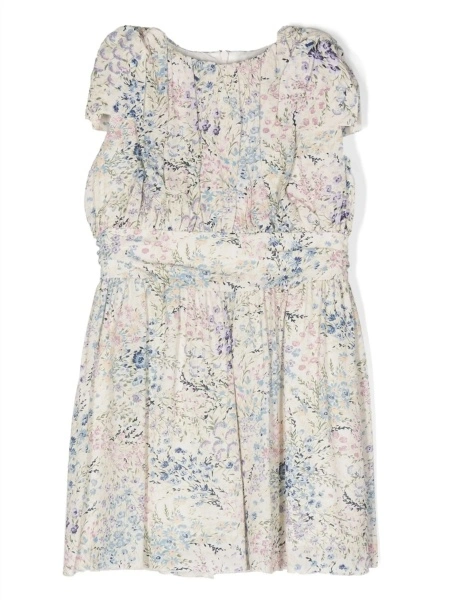Rochie casual SIMONETTA neutra din vascoza