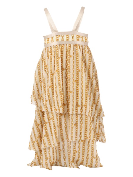 Rochie casual Versace neutra din matase