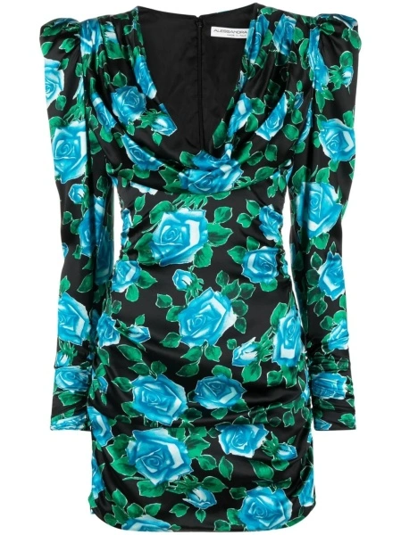 Rochie de ocazie Alessandra Rich neagra din matase