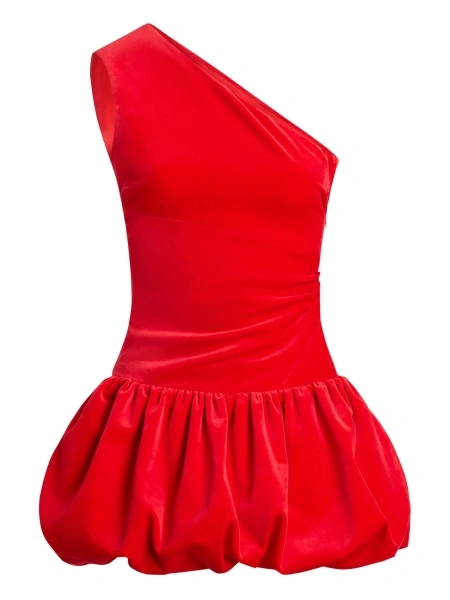 Rochie de ocazie Patou rosie din bumbac organic