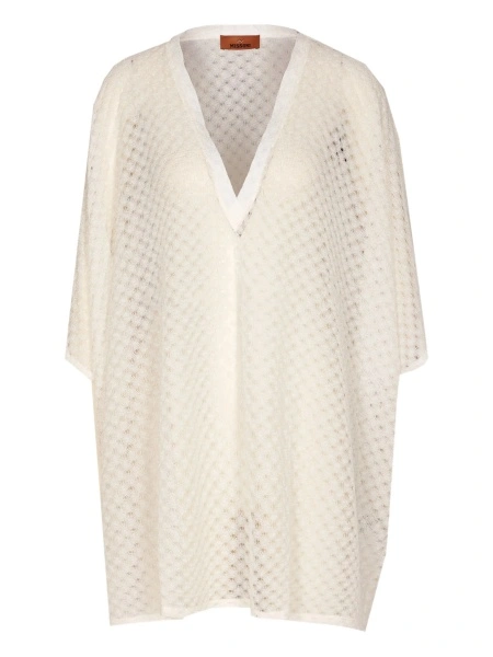 Rochie de plaja MISSONI BEACHWEAR alba
