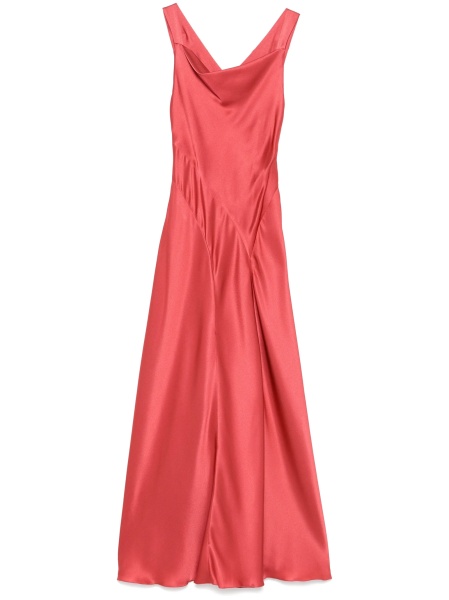 Rochie de seara Alberta Ferretti roz din acetat si matase