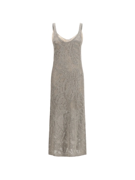 Rochie de zi Brunello Cucinelli gri