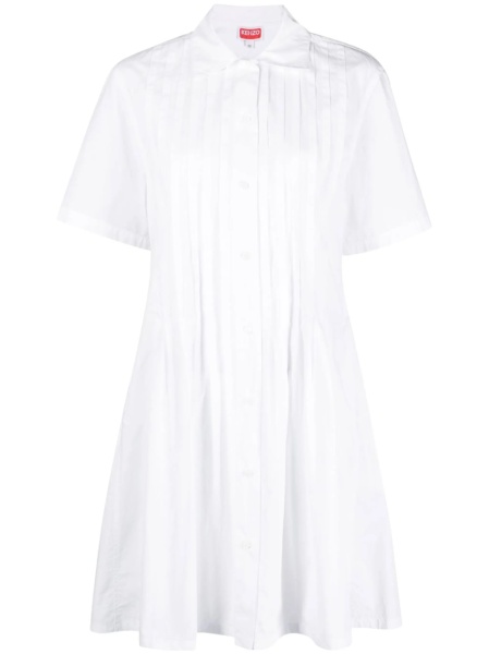 Rochie de zi Kenzo alba din bumbac