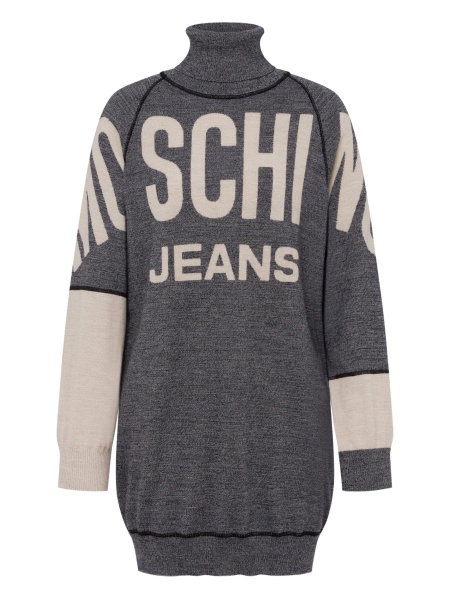 Rochie de zi MOSCHINO JEANS gri