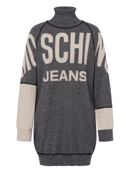 Rochie de zi MOSCHINO JEANS gri