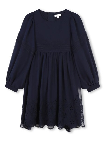 Rochie eleganta Chloe albastra din matase