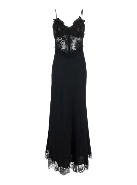 Rochie lunga Self-Portrait neagra
