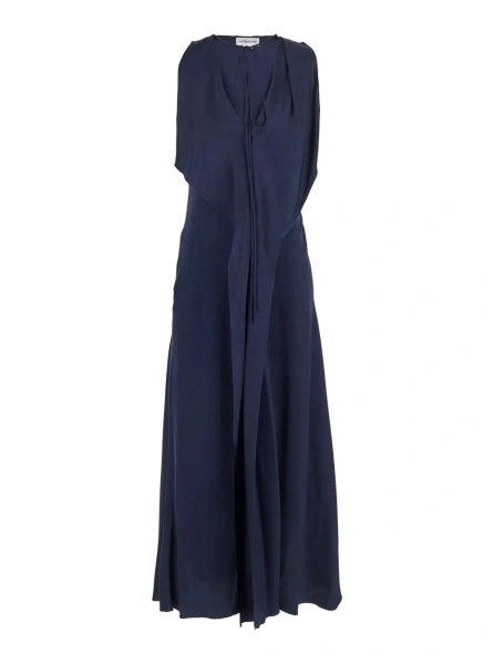 Rochie lunga Victoria Beckham albastra