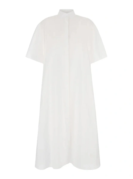 Rochie THE ROW alba din bumbac