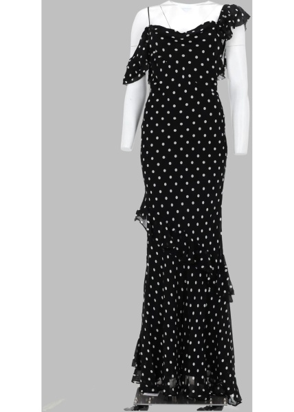 Rochii Abito Lungo In Georgette A Pois