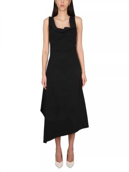 Rochii Asymmetrical Midi Dress
