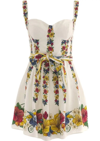 Rochii Linen blend mini dress