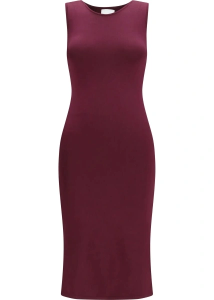Rochii Sleeveless slim-fit long silk Dress