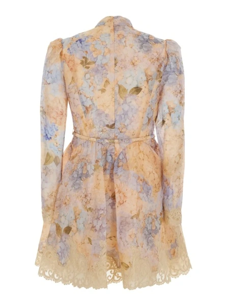 Rochii 'Valiant' multicolor Dress with high neck and all-over floral print in linen and silk Blend for women