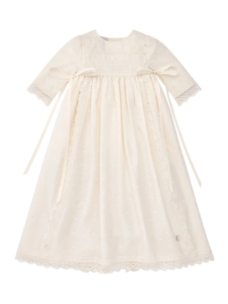Rochii WOVEN NEWBORN LONG DRESS "ESENCIAL"