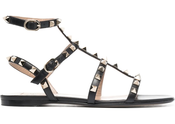 Rockstud leather Sandals