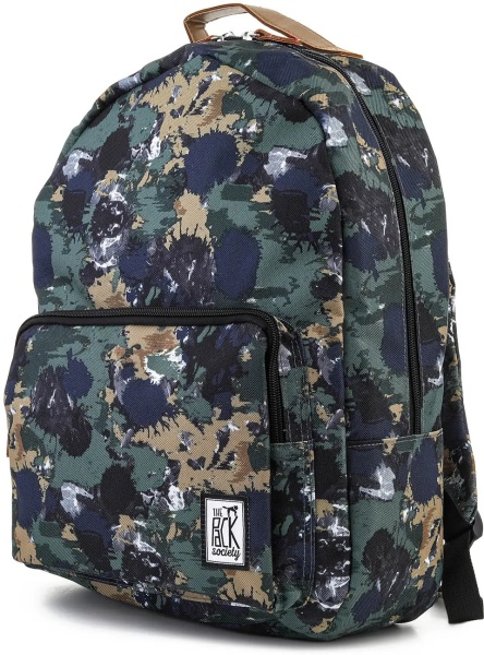 Rucsac PLECAK THE SOCIETY PACK XCLASSIC BACKPACK GREEN CAMO ALLOVER