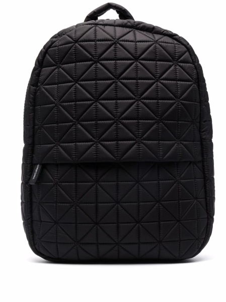 Rucsac VEECOLLECTIVE negru din nylon si piele