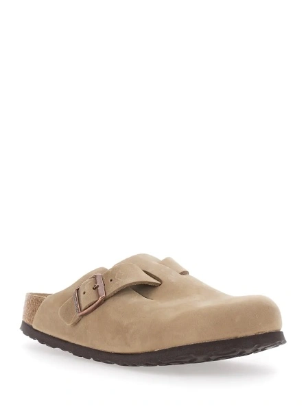 Saboti BOSTON SFB LEOI is a beige leather mule unisex