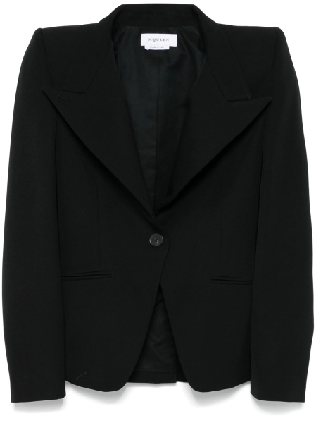 Sacou Alexander McQueen negru din lana