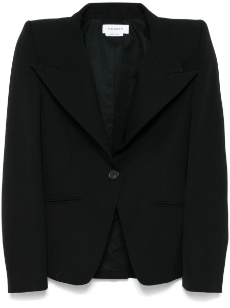 Sacou Alexander McQueen negru din lana