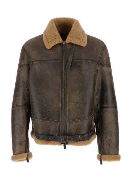 Sacou BLOUSON JACLET with beige shearling for men