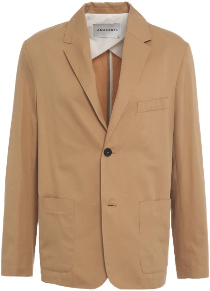 Sacou Cotton single-breasted blazer