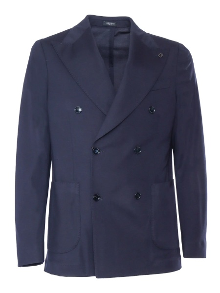 Sacou Double-breasted blue blazer