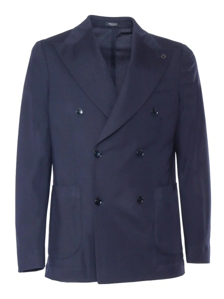 Sacou Double-breasted blue blazer