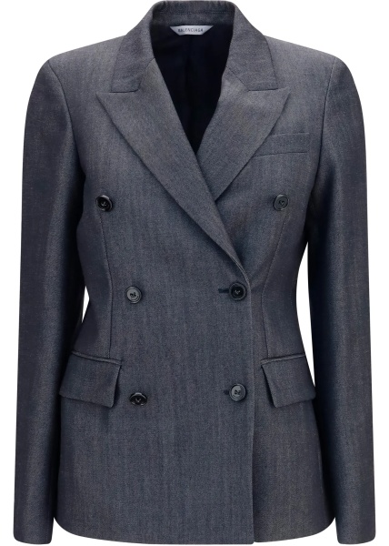 Sacou Double-breasted wool Blazer