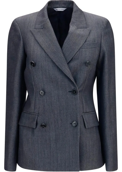 Sacou Double-breasted wool Blazer