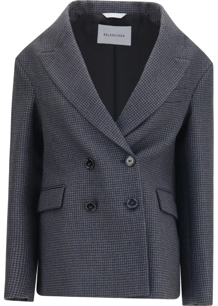 Sacou Double-breasted wool Blazer