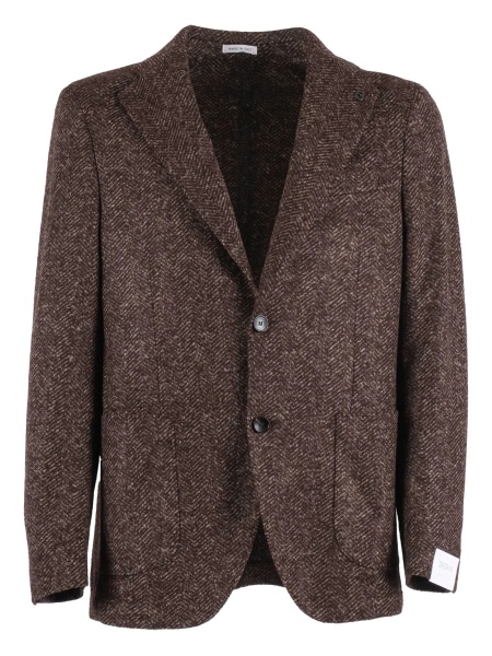 Sacou elegant BRERAS MILANO maro din lana si acrilic