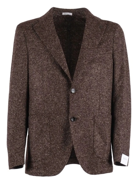 Sacou elegant BRERAS MILANO maro din lana si acrilic