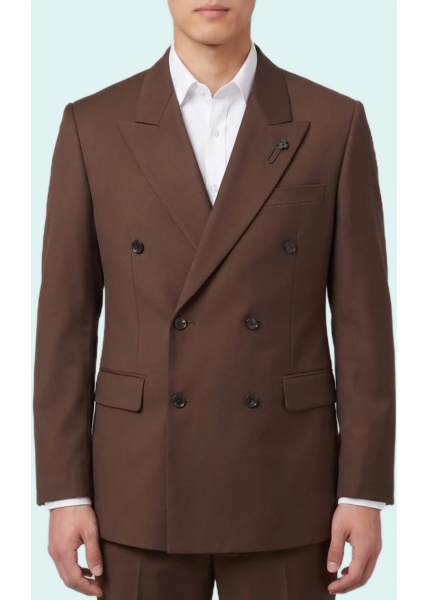 Sacou Feeling Double-Breasted Jacket