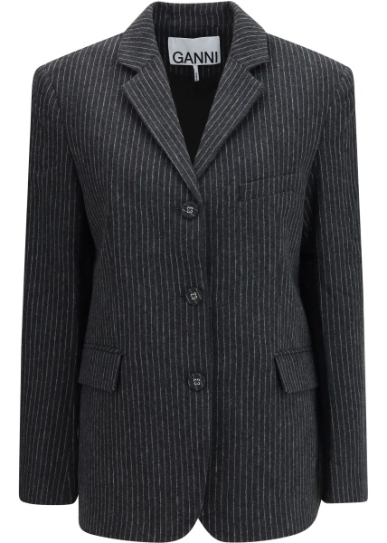 Sacou Pinstripe wool Blazer