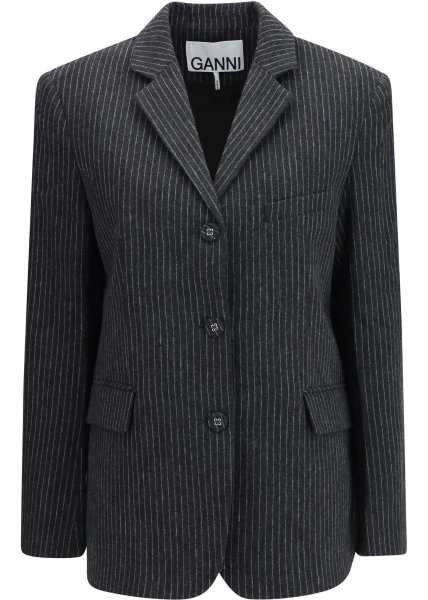 Sacou Pinstripe wool Blazer