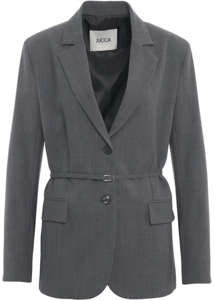 Sacou Single-breasted blazer in wool with waist belt