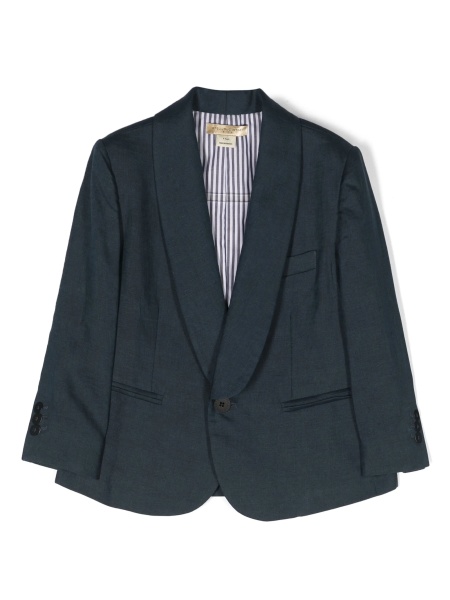 Sacou Stella McCartney albastru din cupru si in