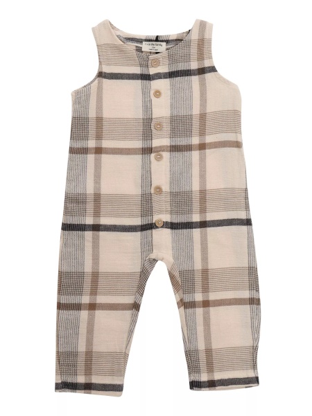Salopete Scottish patterned romper
