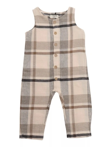 Salopete Scottish patterned romper