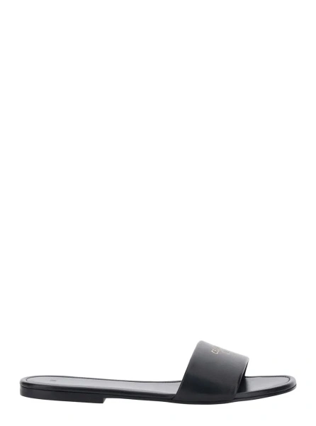 Sandale Céline negre din piele 's Black Leather '