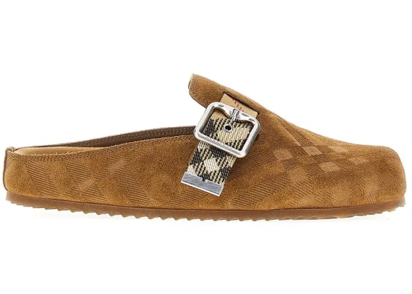 Sandale Check suede leather 'Urchin' clogs