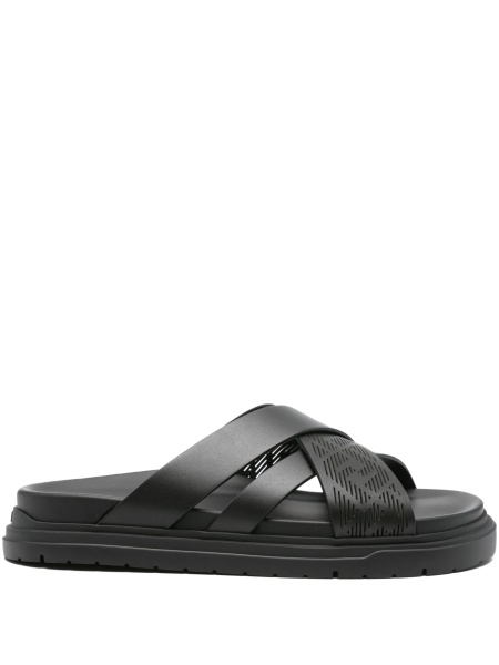 Sandale Fendi negre din piele